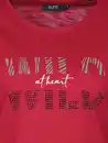 Bild 3 von Damen Shirt mit Glitzerprint und Strasssteinchen Rot