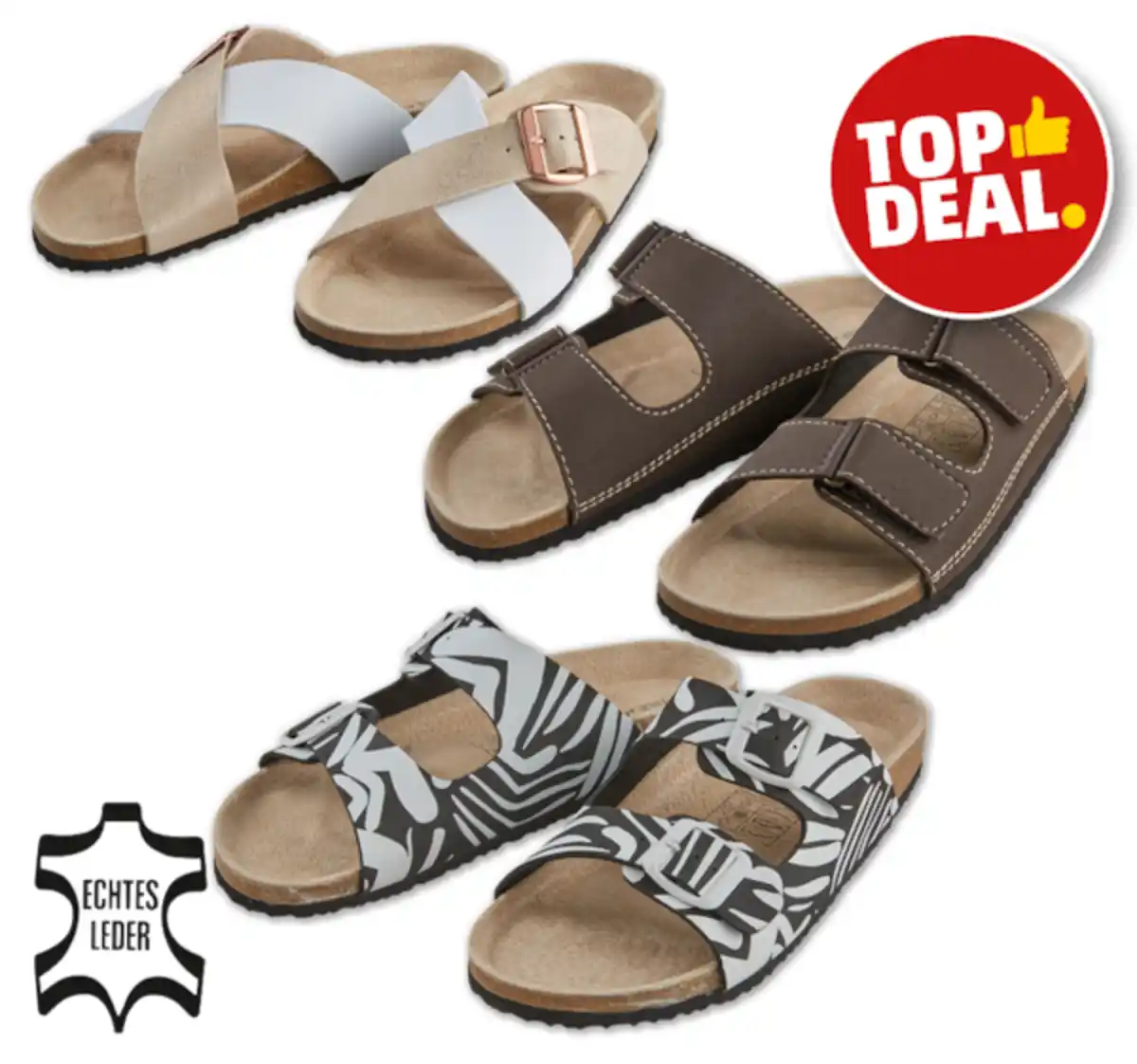 Bild 1 von TRUE STYLE Tieffußbett-Pantoletten*