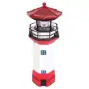 Bild 1 von Solar-LED-Leuchtturm 9x27cm Dekorativer Solar-Leuchtturm mit realistisch wirkendem