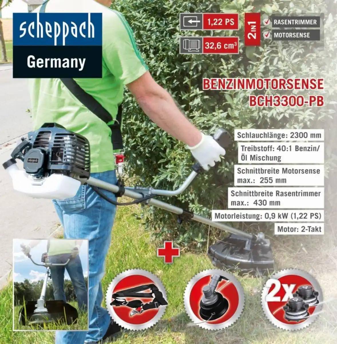 Bild 2 von Benzin-Motorsense BCH3300PB