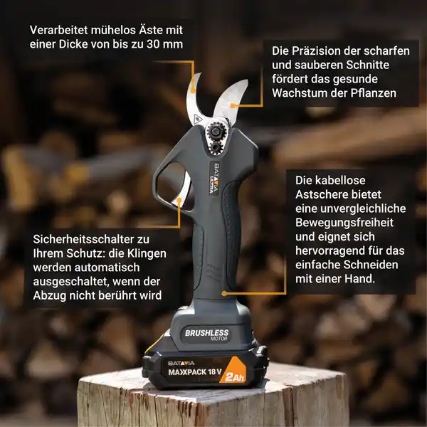 Bild 2 von 18V Brushless Akku-Astschere 30 mm Ohne Akku und Ladegerät