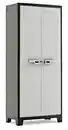 Bild 1 von Titan Besenschrank hoch, ca. 80 x 44 x 182 cm - Hellgrau/Schwarz