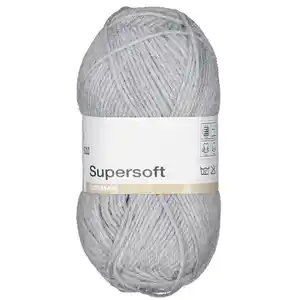 Super soft Strickgarn - Grau, Grau, 50g
