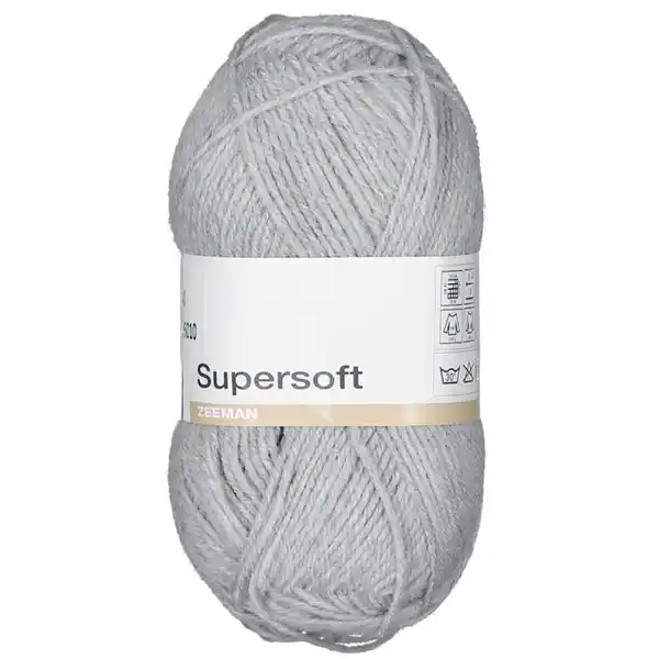 Bild 1 von Super soft Strickgarn - Grau, Grau, 50g