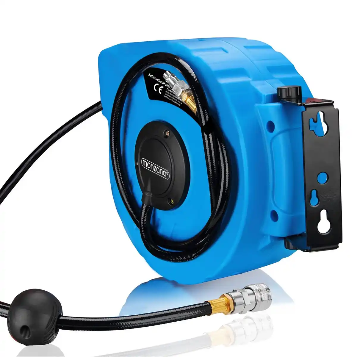 Bild 4 von Druckluftschlauch Aufroller 10m Schnellkupplung 3/8