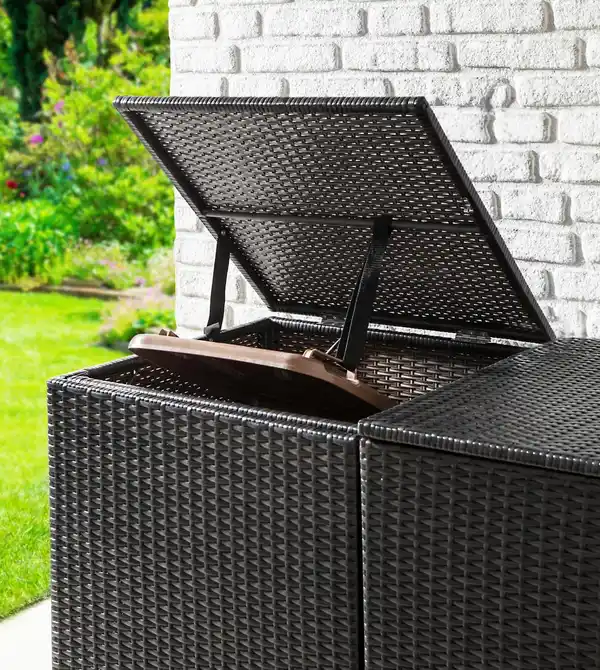 Bild 4 von Mülltonnenbox 2er "Genua", ca. 111 x 65 x 104 cm - Grau