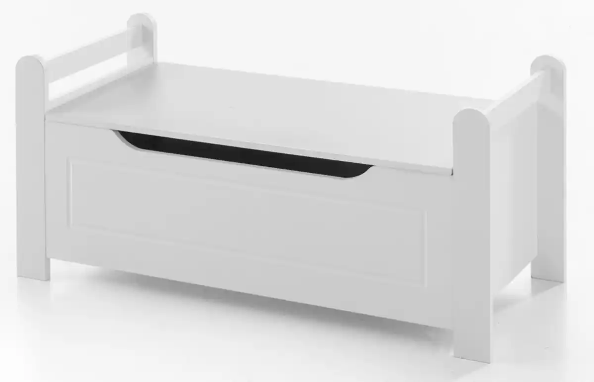 Bild 1 von Truhenbank, ca. 88 x 43 x 38 cm - Weiß