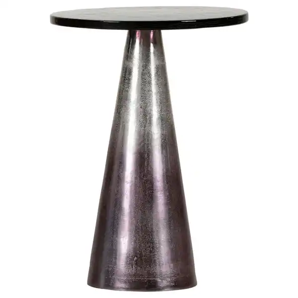 Bild 1 von Carryhome Beistelltisch, Schwarz, Pink, Metall, Glas, rund, konisch, 40x55x40 cm, Wohnzimmer, Wohnzimmertische, Beistelltische, Beistelltische Metall