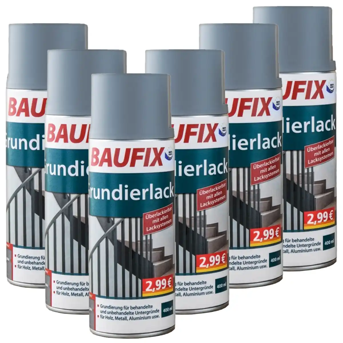 Bild 1 von Grundierlack - Grau 6-er Set