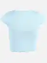 Bild 2 von Mädchen Rippshirt Blau
