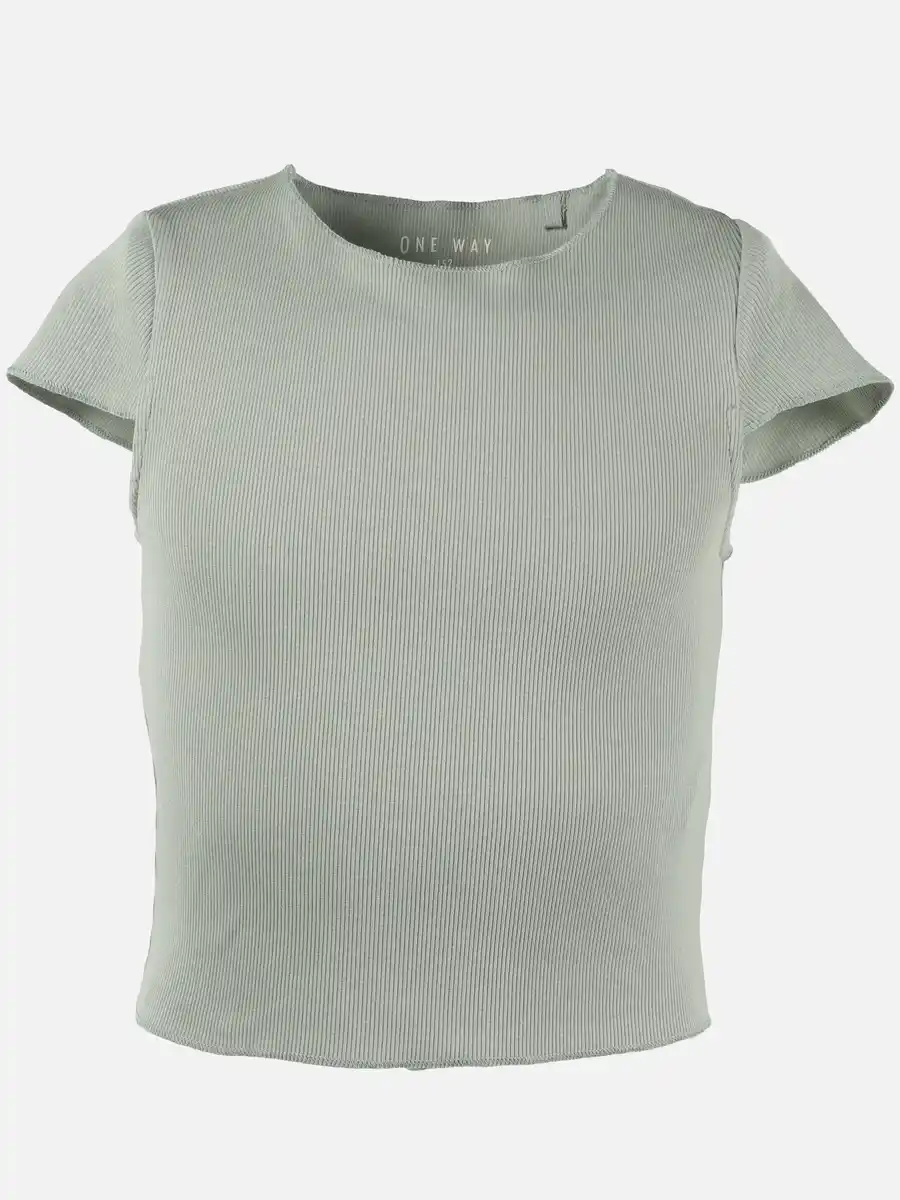 Bild 1 von Mädchen Rippshirt in kurzer Form Grün