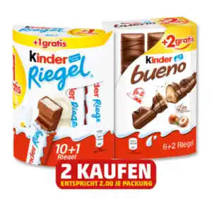 FERRERO Kinder Riegel oder Kinder bueno*