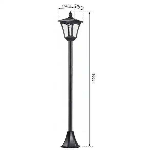 Bild 4 von Solar Gartenlaterne Laterne Gartenleuchte mit LED 40 Lumen H160cm