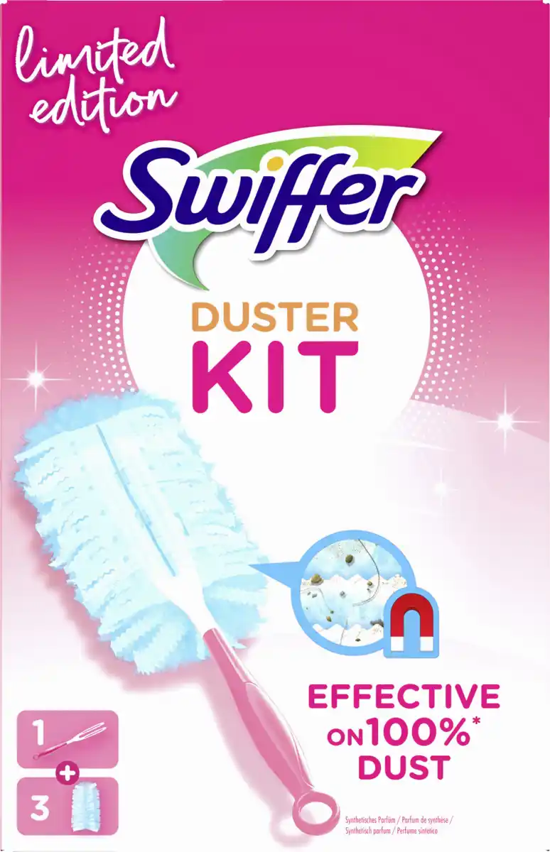 Bild 1 von Swiffer Staubmagnet Starterset Pink Limited