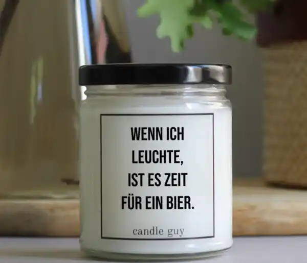 Bild 3 von candle guy Duftkerze "Wenn ich leuchte, ist es Zeit für Bier"