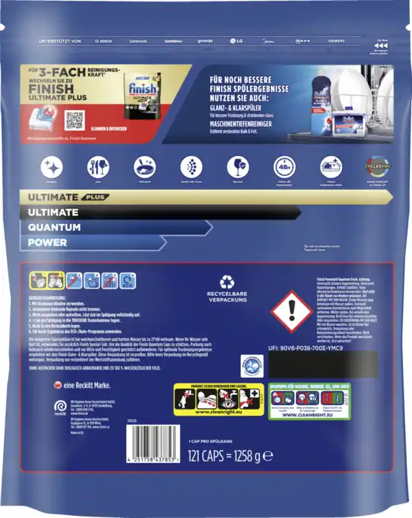 Bild 2 von Finish Quantum Fresh Caps Super Sparpack
