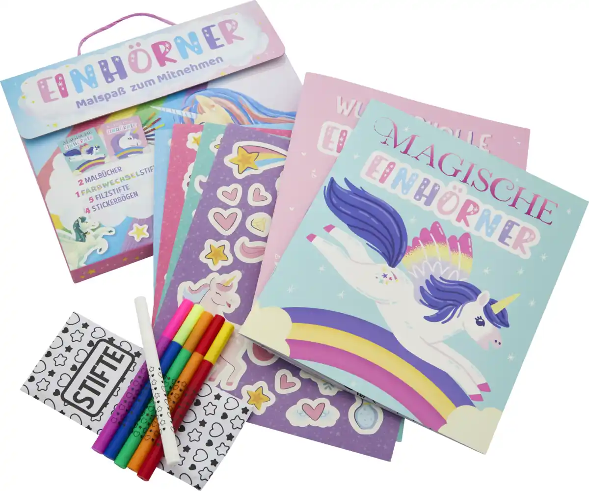 Bild 2 von IDEENWELT Malbücher mit Zauberfilzstiften Einhorn