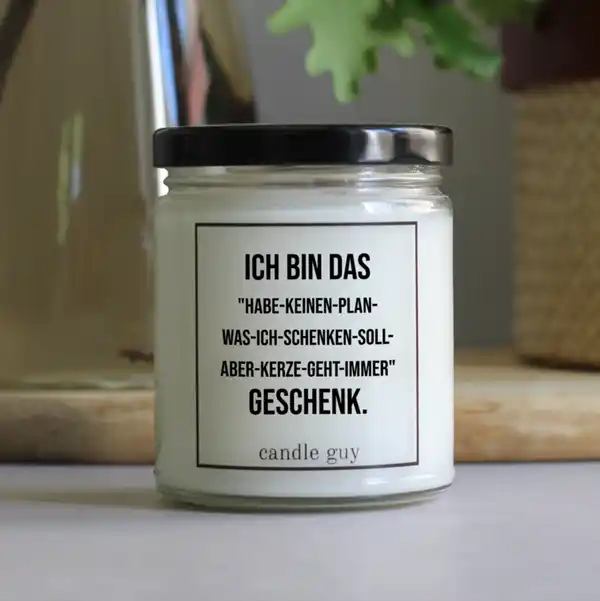 Bild 3 von candle guy Duftkerze ich bin "Habe-keinen-Plan-was-ich-schenken-soll"