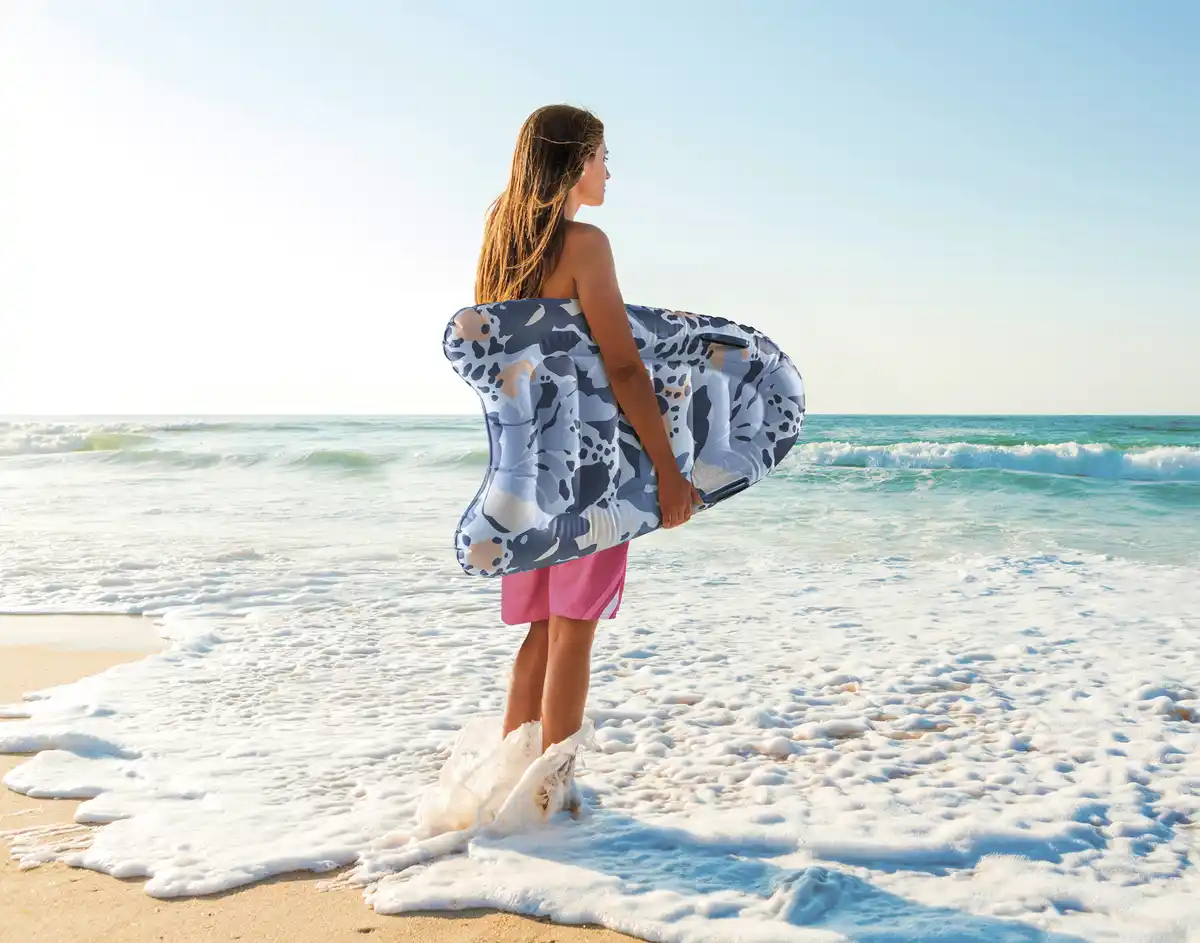 Bild 2 von IDEENWELT Bodyboard blau aufblasbar