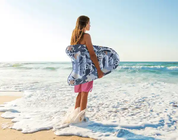 Bild 2 von IDEENWELT Bodyboard blau aufblasbar