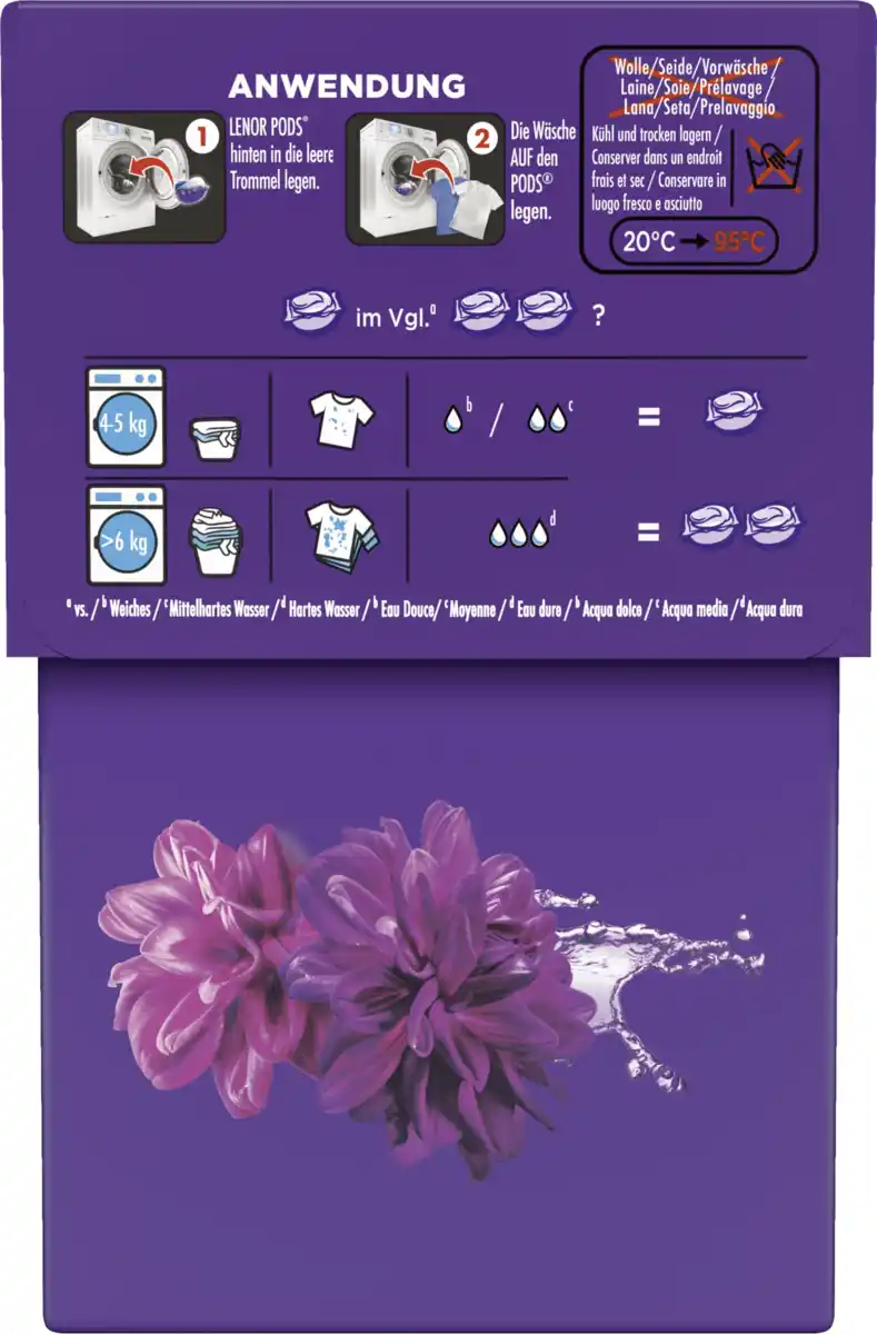 Bild 2 von Lenor Colorwaschmittel Pods Blütentraum 38WL, 38 WL