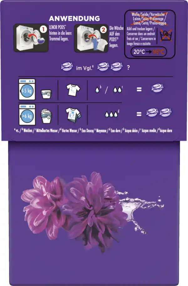 Bild 2 von Lenor Colorwaschmittel Pods Blütentraum 38WL, 38 WL