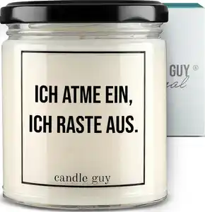 candle guy Duftkerze "Ich atme ein, ich raste aus"