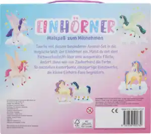 IDEENWELT Malbücher mit Zauberfilzstiften Einhorn