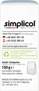 simplicol Textilfarbe expert Südsee-Türkis