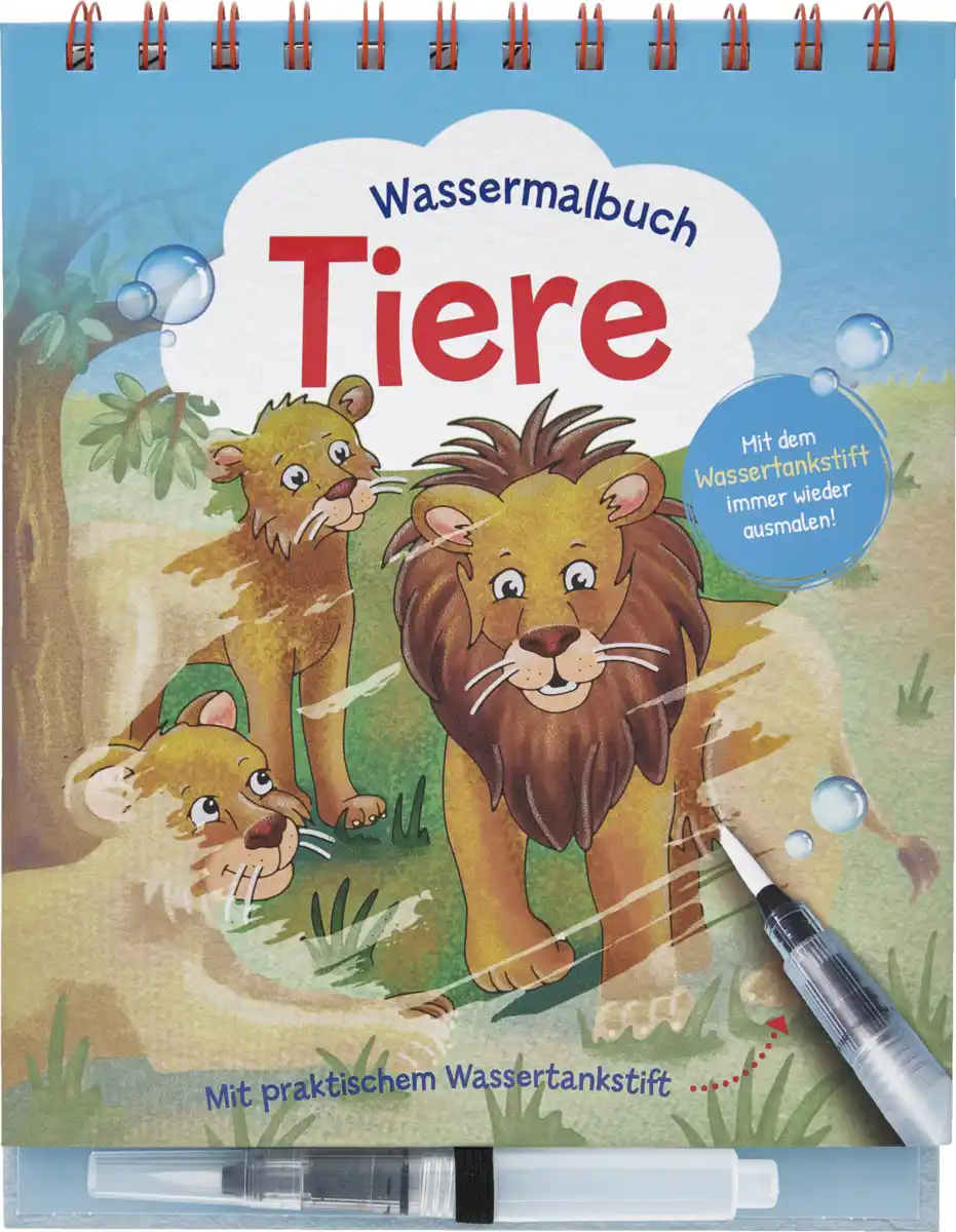 Bild 1 von IDEENWELT Wassermalbuch Tiere