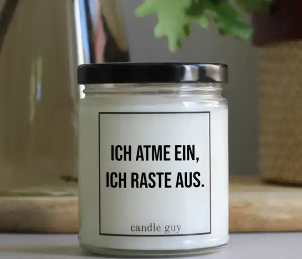 Bild 2 von candle guy Duftkerze "Ich atme ein, ich raste aus"