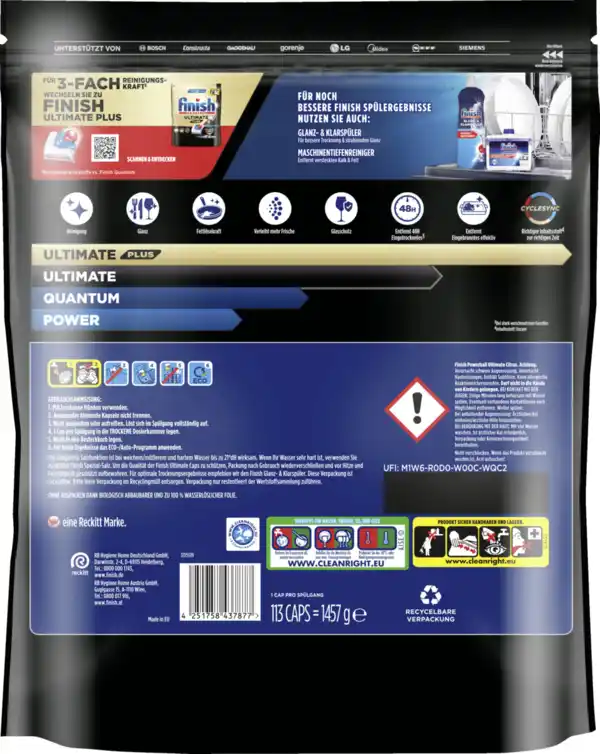 Bild 2 von Finish Ultimate Citrus Caps Super Sparpack