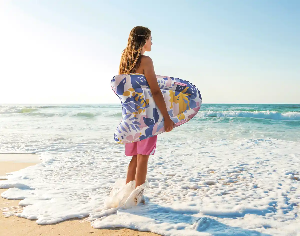 Bild 2 von IDEENWELT Bodyboard Koralle aufblasbar