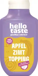 hello taste Apfel Zimt Sauce ohne Zuckerzusatz, 250 ml