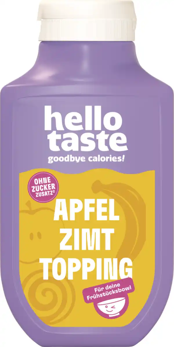 Bild 1 von hello taste Apfel Zimt Sauce ohne Zuckerzusatz, 250 ml