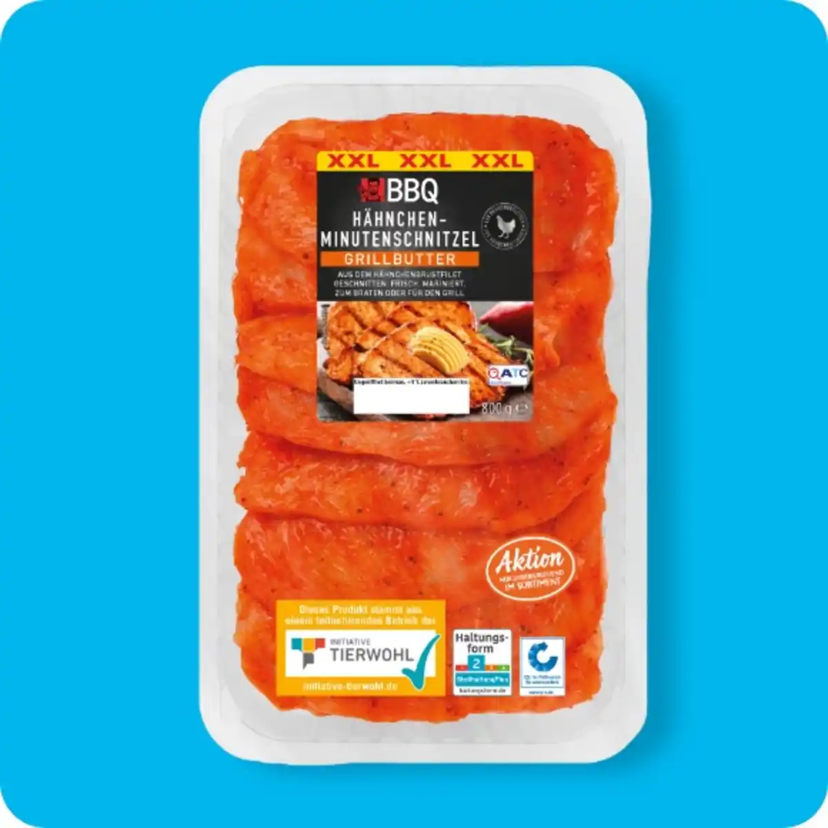 Bild 1 von BBQ Hähnchen-Minutenschnitzel, Aus dem Hähnchenbrustfilet