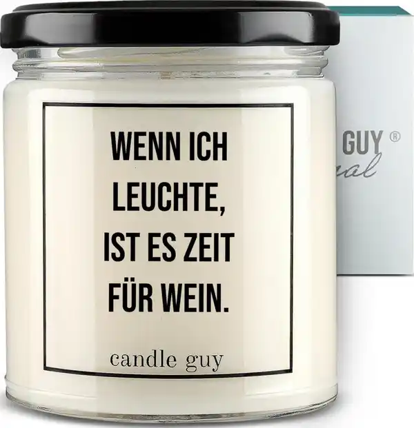 Bild 1 von candle guy Duftkerze "Wenn ich leuchte, ist es Zeit für Wein"