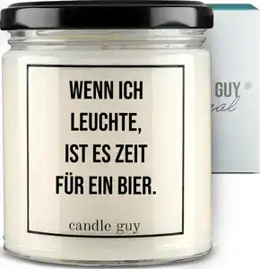 candle guy Duftkerze "Wenn ich leuchte, ist es Zeit für Bier"
