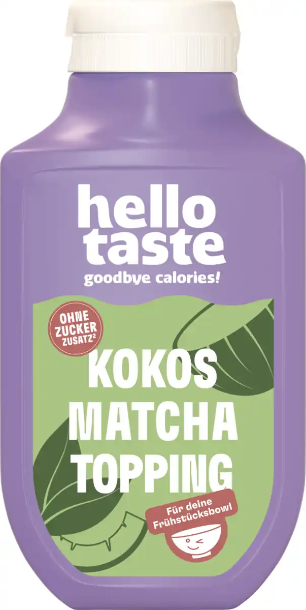 Bild 1 von hello taste Kokos Matcha Sauce ohne Zuckerzusatz, 250 ml