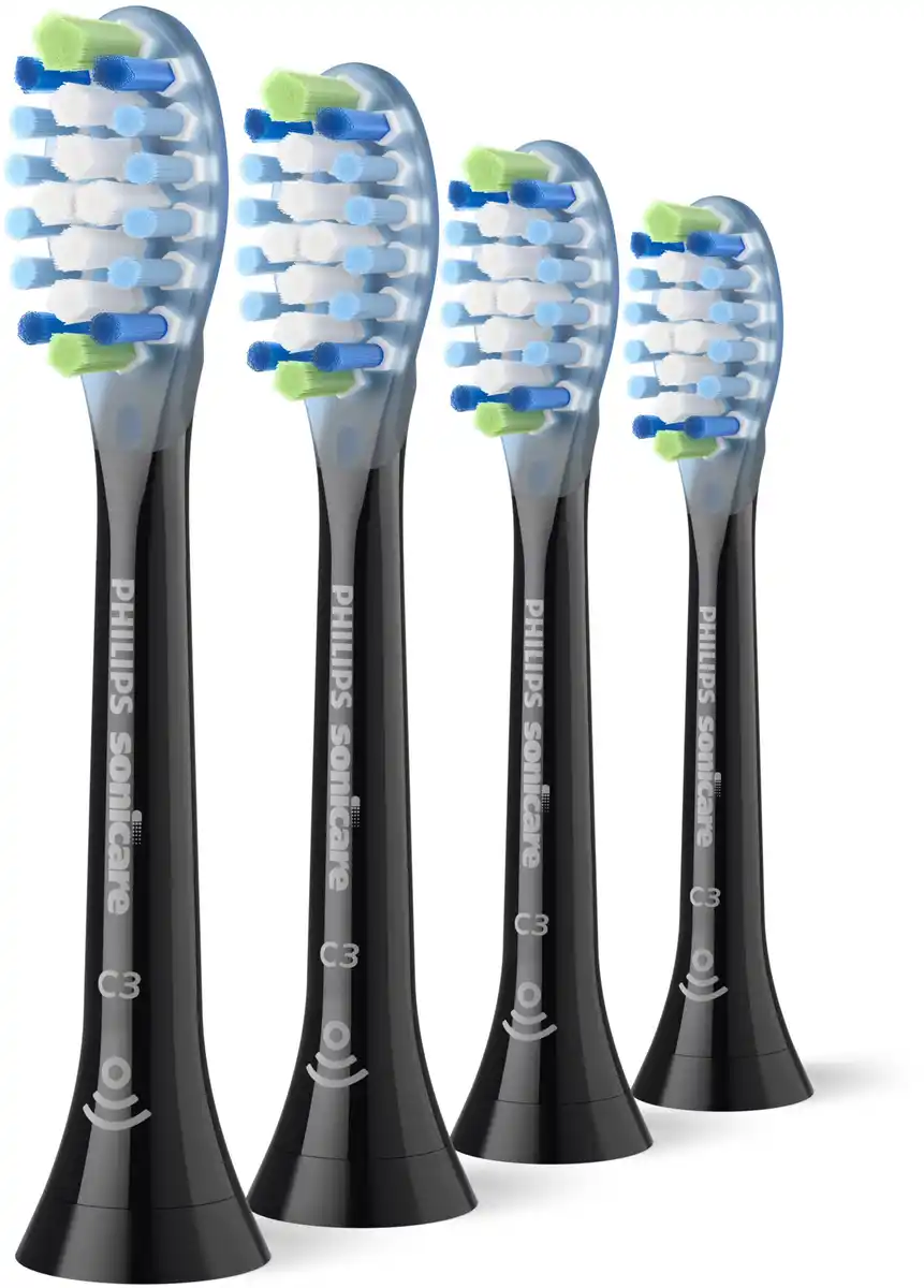 Bild 1 von PHILIPS Sonicare C3 Premium Plaque Defence Bürstenköpfe schwarz 4er Pack