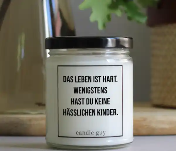Bild 3 von candle guy Duftkerze "Das Leben ist hart"