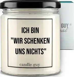 candle guy Duftkerze "Wir schenken uns nichts"
