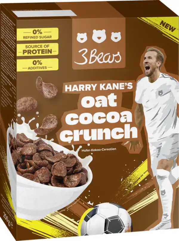 Bild 1 von 3Bears Harry Kane's Oat Cocoa Crunch, 250 g