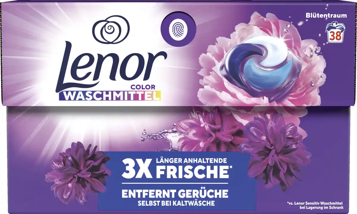 Bild 1 von Lenor Colorwaschmittel Pods Blütentraum 38WL, 38 WL