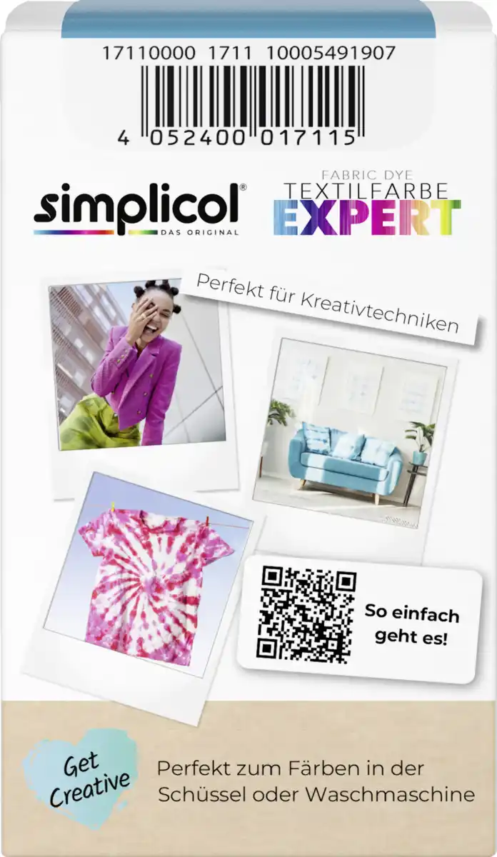 Bild 2 von simplicol Textilfarbe expert Südsee-Türkis