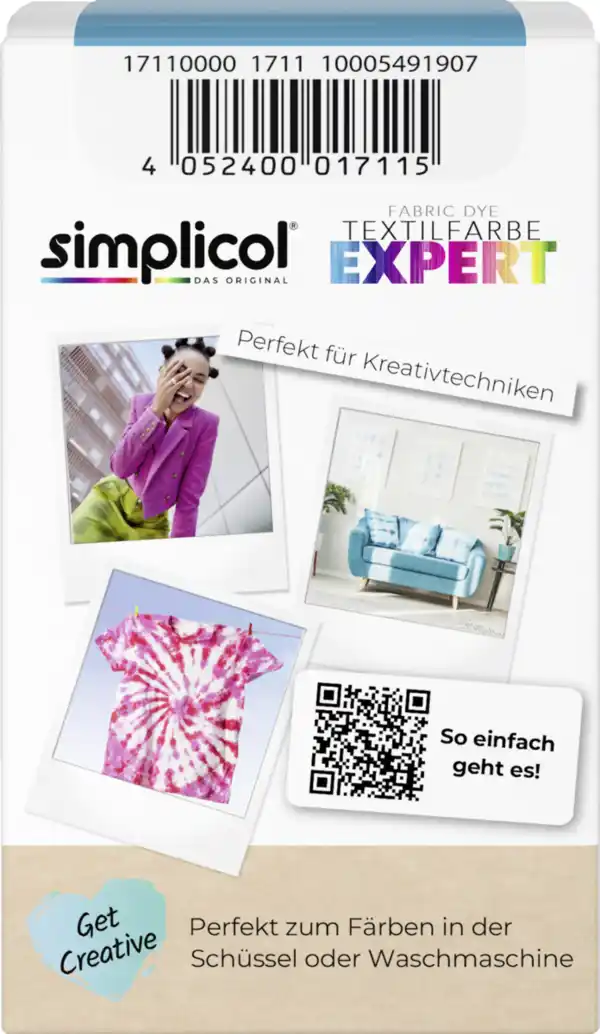 Bild 2 von simplicol Textilfarbe expert Südsee-Türkis