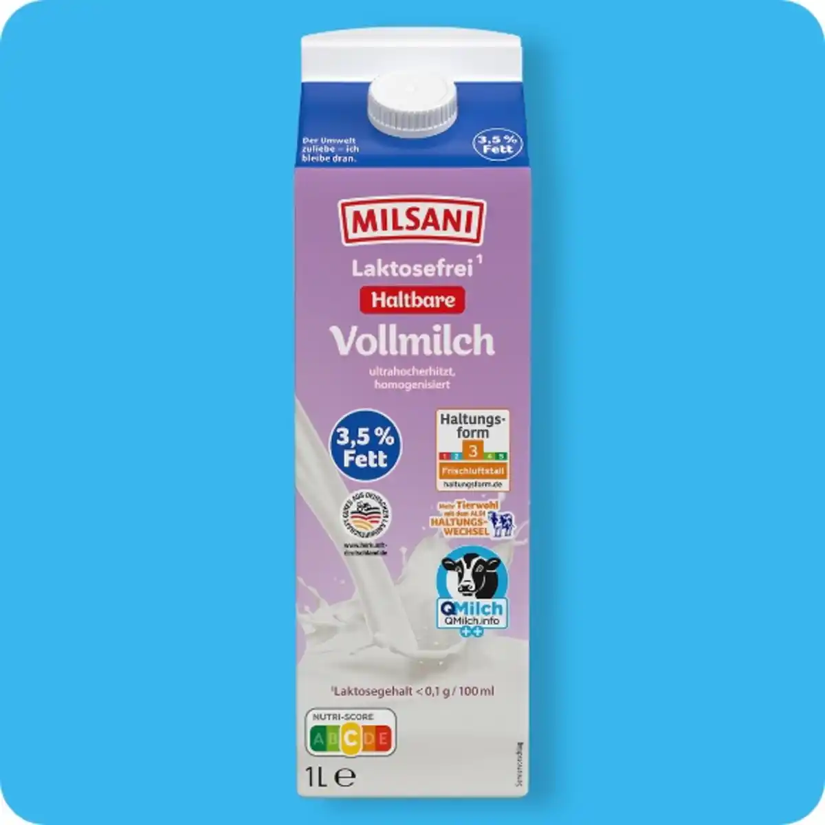 Bild 1 von MILSANI Laktosefreie H-Milch, 3,5 % Fett