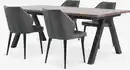 Bild 1 von SANDBY L210 Tisch dunkle eiche + 4 LUNDERSKOV Stühle schwarz