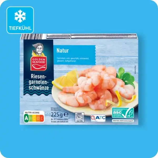 Bild 1 von GOLDEN SEAFOOD Riesengarnelenschwänze, Natur