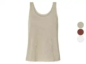 esmara® Damen Feinstrick-Tanktop, mit Rundhalsausschnitt